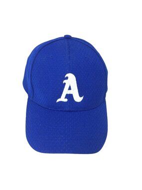 Baseball Cap With "A" Logo Otto Blue Fabric Mesh Adjustable